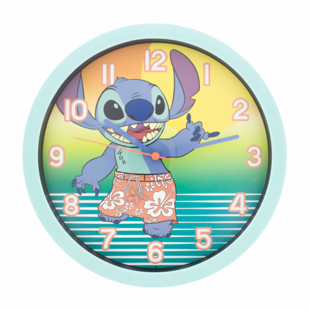 Lilo & Stitch Sunset Swimming 10" Wall Clock